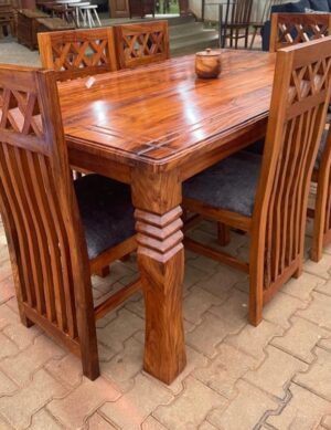 6-Seater Mugavu Solid Wood Dining Set
