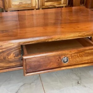 Mugavu Solid Wood Center Table with Drawer