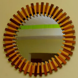 Heritage Solid Wood Circular Mirror