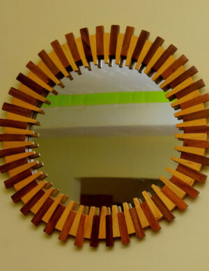 Heritage Solid Wood Circular Mirror